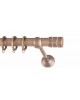 CURTAIN WOOD BAR STRASS FRANS Φ25 ANTIQUE CURTAIN RODS