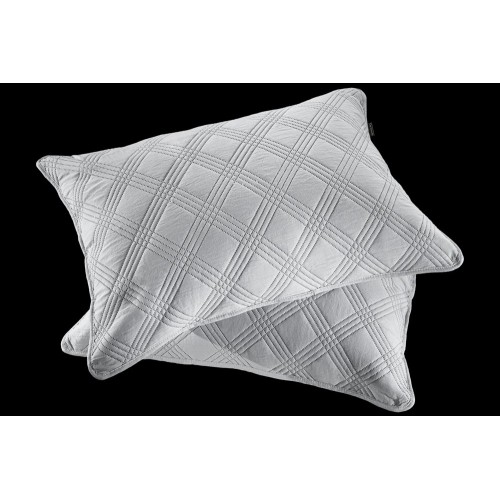 Pair Of Pillowcases  COBALT  SILVER 50X70  Guy Laroche