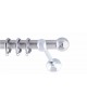 CURTAIN WOOD BILIA FRANS Φ25 MAT NICKEL WITH CHROME ACCESSORIES CURTAIN RODS