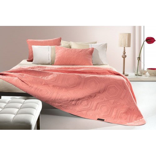 Spring/Summer Quilt LILLY CORAL 160X240 Guy Laroche