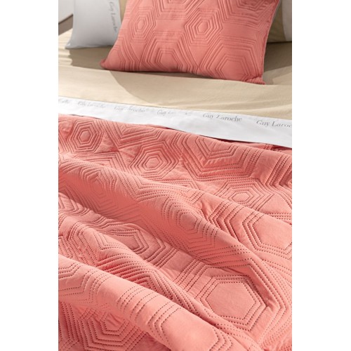 Spring/Summer Quilt LILLY CORAL 160X240 Guy Laroche