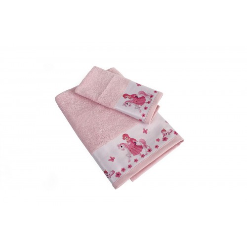Baby Towels (Set 2pcs) Unicorn Princess 78 Pink Dimcol