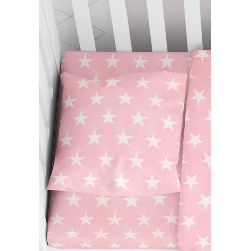 Baby Pillowcase 35Χ45 Star 32 Pink Dimcol