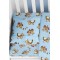 Flannel Baby Pillow Case 35Χ45 Little Brothers 147 Sky blue Dimcol