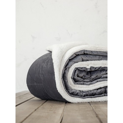 Blanket / Quilt Single 150x220 - Nuan Dark Gray