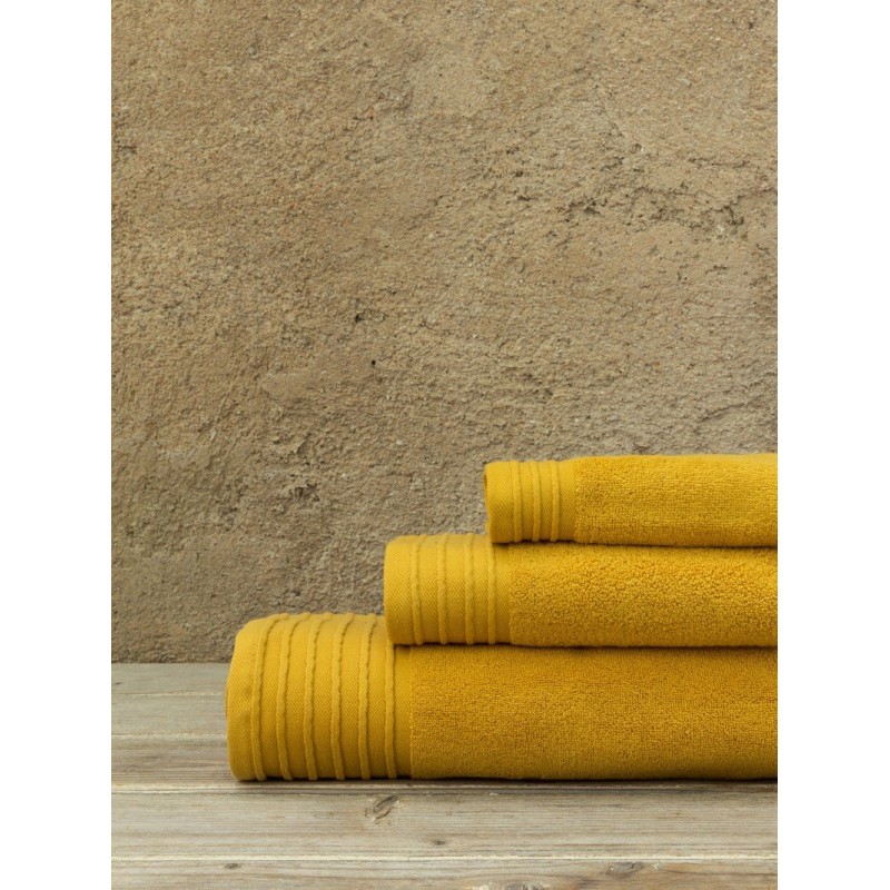 Towel 90x145 Feel Fresh - Mustard Beige Nima Home