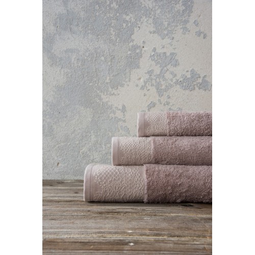 Towel Set (30x50 + 50x90 + 70x140) - Elodie Smoke Gray Nima Home