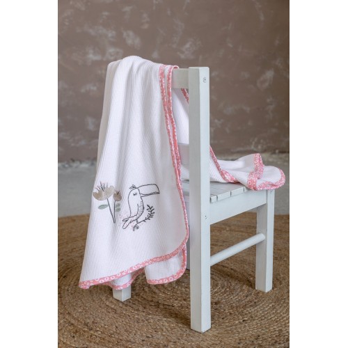 Pique Blanket 80x110 - Toco Toucan Nima Home