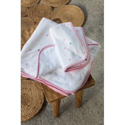 Towel Set (30x50 + 70x140) Nene - Pink Nima Home