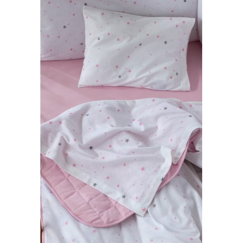 Nene Crib Bed Linen Set - Pink Nima Home