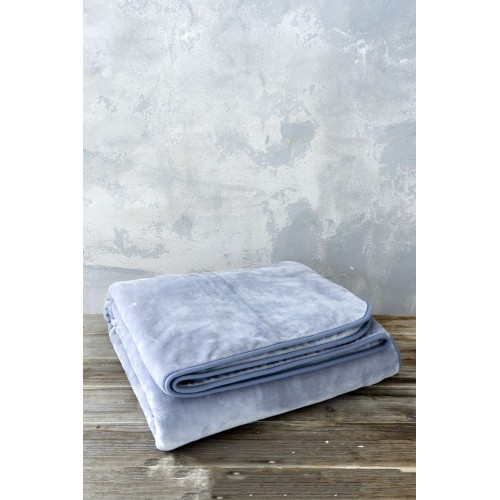 Velvet Blanket Single 160x220 Coperta - Steel Gray Nima Home