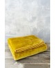 Extra Double Velvet Blanket 220x240 Coperta - Mustard Beige Nima Home