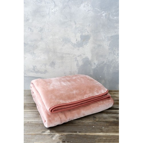 Velvet Blanket Ultra Double 220x240 Coperta - Pink Nima Home