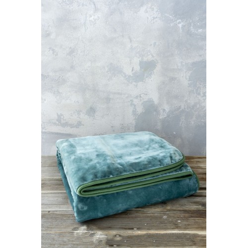 Velvet Blanket Moni 160x220 Coperta - Green Nima Home