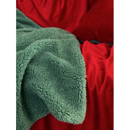 Blanket / Quilt Single 160x220 - Nuan Red / Green Nima Home