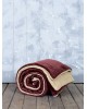 Blanket / Duvet Extra Double 220x240 - Nuan Wine Red / Light Beige Nima Home