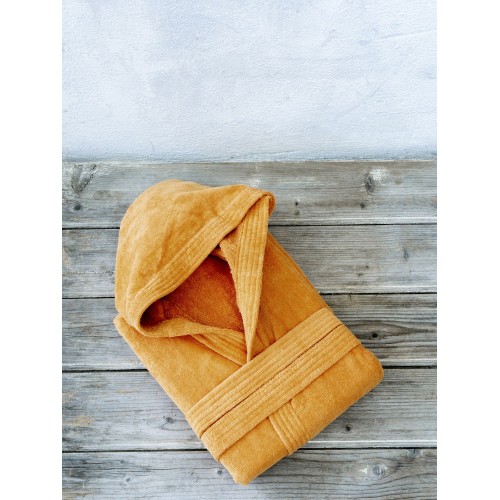 Zen hood bathrobe - Amberglow Nima Home