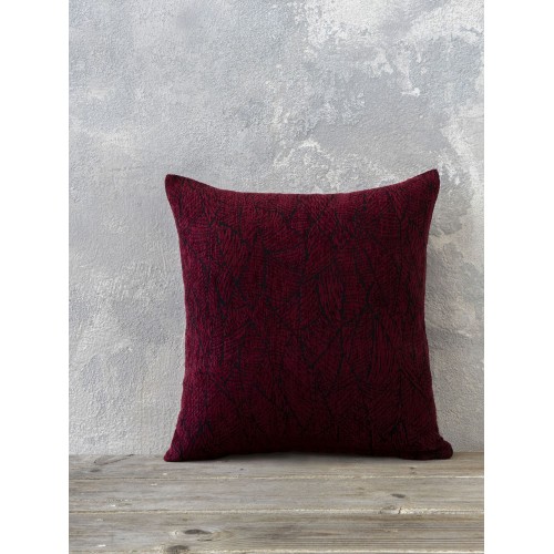 Decorative Pillow 45x45 - Folio Wine Red Nima Home
