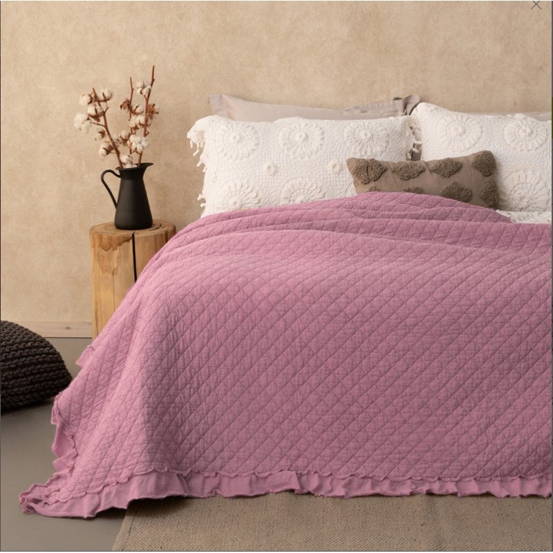Extra Double Blanket 220X240 JOCELYN Pink Palamaiki