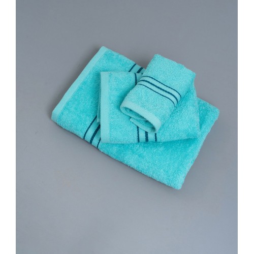 Πετσέτες Μπάνιου (Σετ 3τμχ) KIMI Turquoise Palamaiki